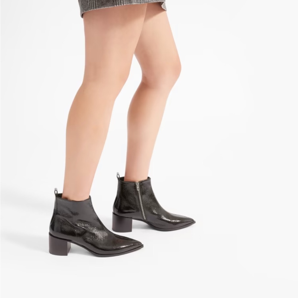 Everlane Patent Leather Booties